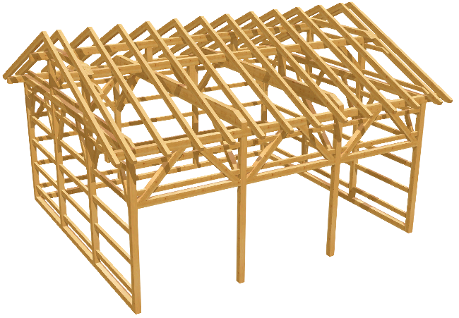 Holzgarage Siegen Für Hebebühne Satteldach KVH 9 00 X