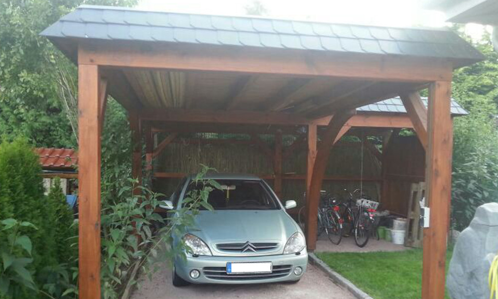 Carports & Holzgaragen Auch Als Fachwerk Zum Selberbauen