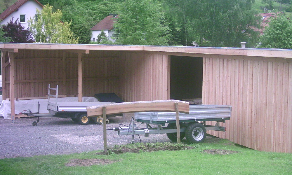 Carports & Holzgaragen Auch Als Fachwerk Zum Selberbauen