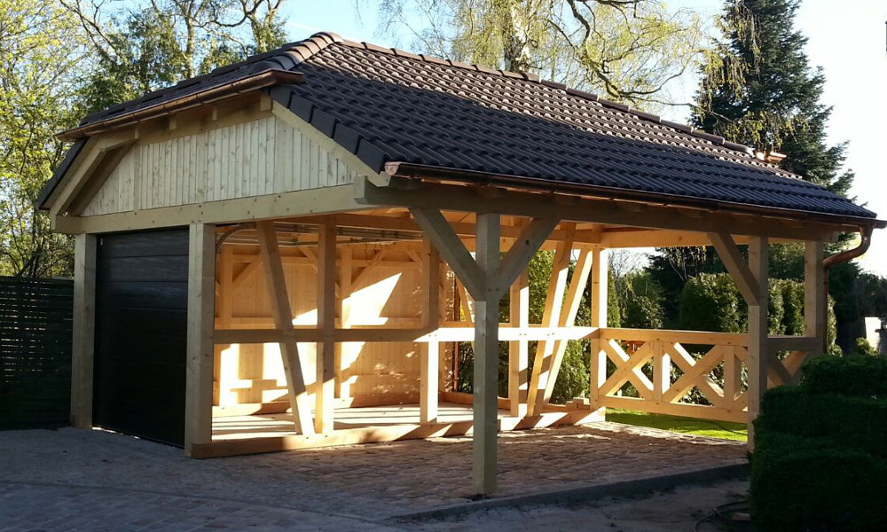 Carports & Holzgaragen Auch Als Fachwerk Zum Selberbauen