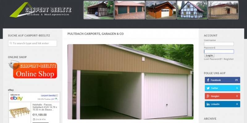 Carport-Beelitz Pultdach Twitter