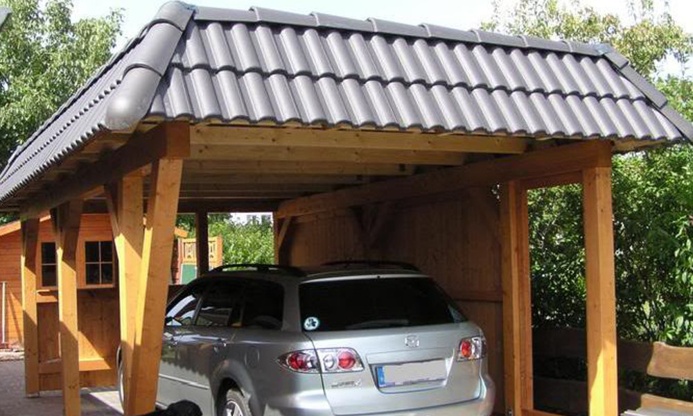 Flachdach Carport - 06