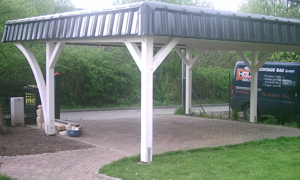 Flachdach Carport - 14